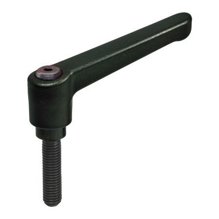 J.W. Winco Nylon Plastic Adjustable Lever w/ Steel Components - 5/16-18 x .63 Stud 5T16F34K